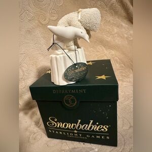 SNOWBABIES "Hit The Mark"Dept 56 Penguin& Diver Child Collectible 1999 #56.69005